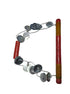 BookMyCostume Lezim Musical Instrument with Jingling Cymbals Maharashtrian Dance Lezium Fancy Dress Costume Accessory